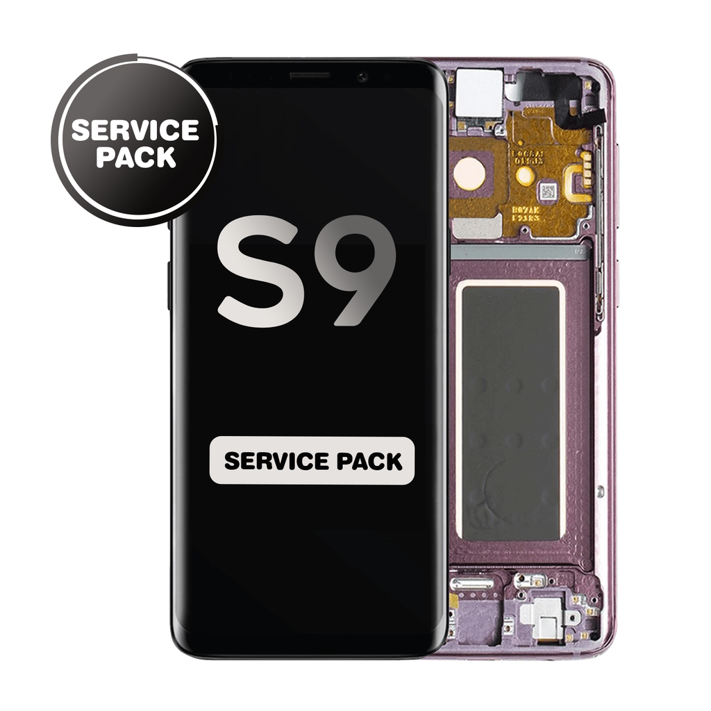 OLED Assembly for Samsung Galaxy S9 (G960) with Frame - Purple (Service Pack)