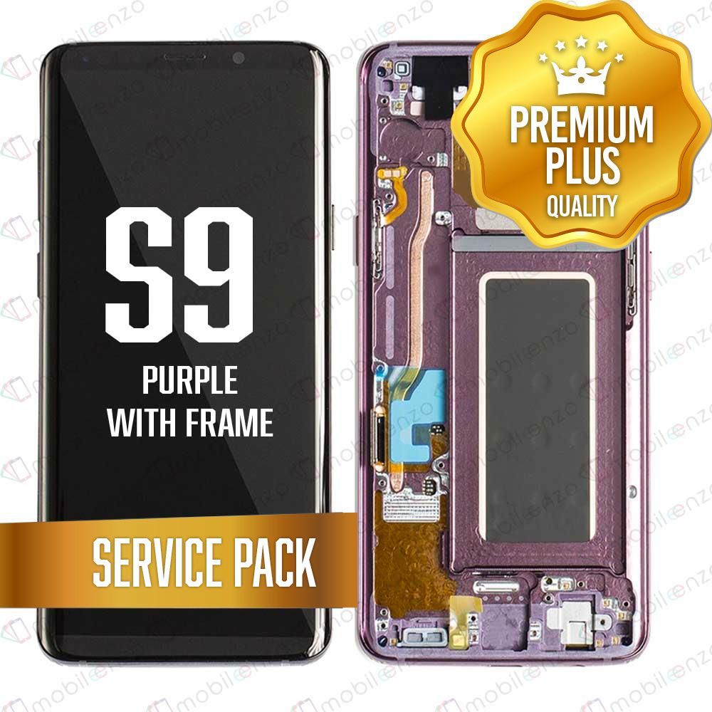 OLED Assembly for Samsung Galaxy S9 With Frame - Purple (Service Pack)