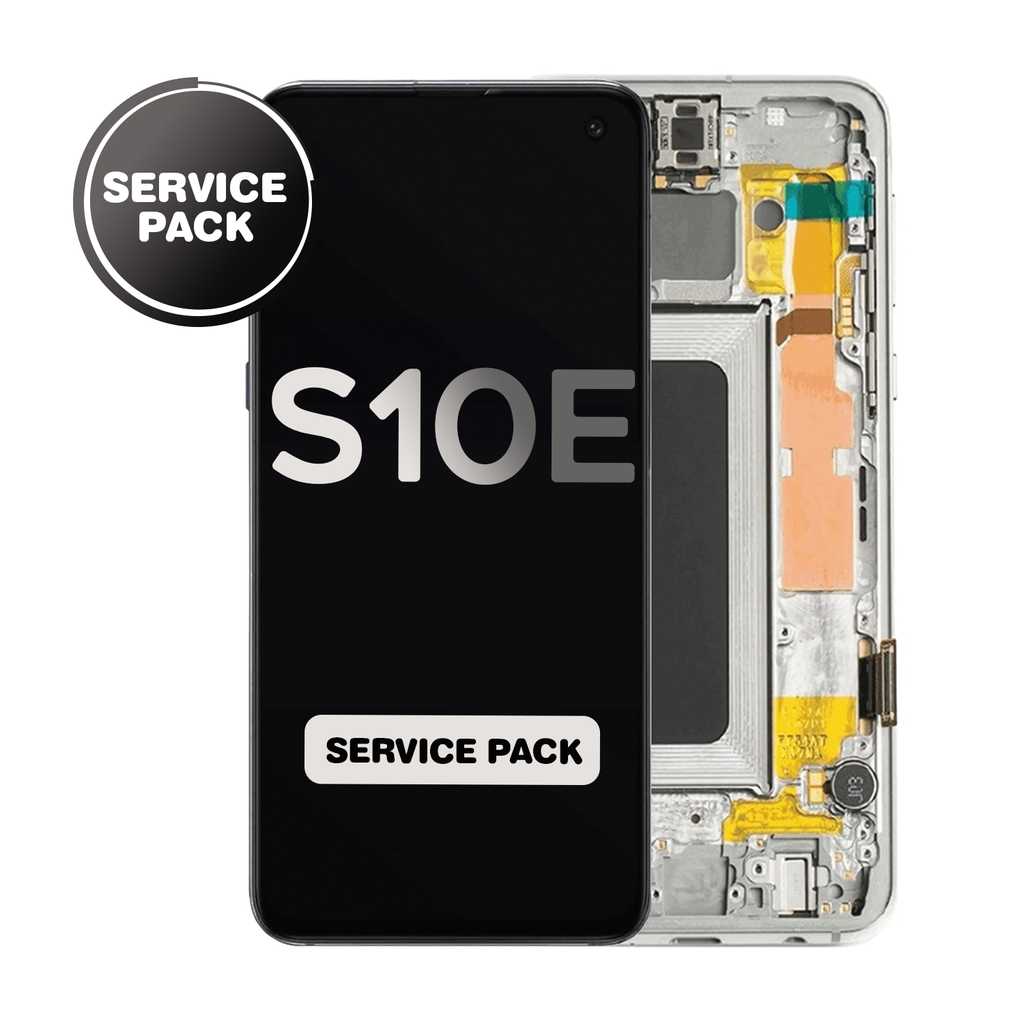 OLED Assembly for Samsung Galaxy S10E (G970) with Frame - Prism White (Service Pack)