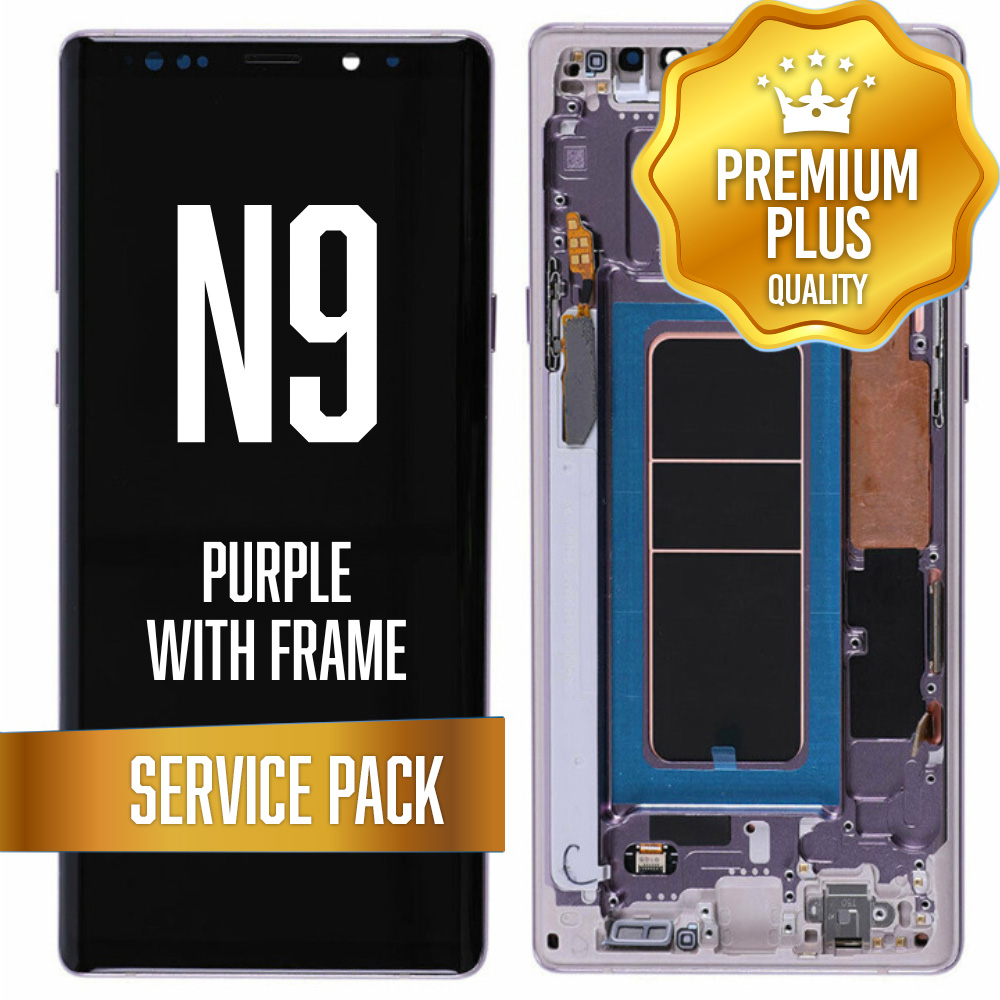 OLED Assembly for Samsung Galaxy Note 9 (N960) With Frame - Purple (Service Pack)