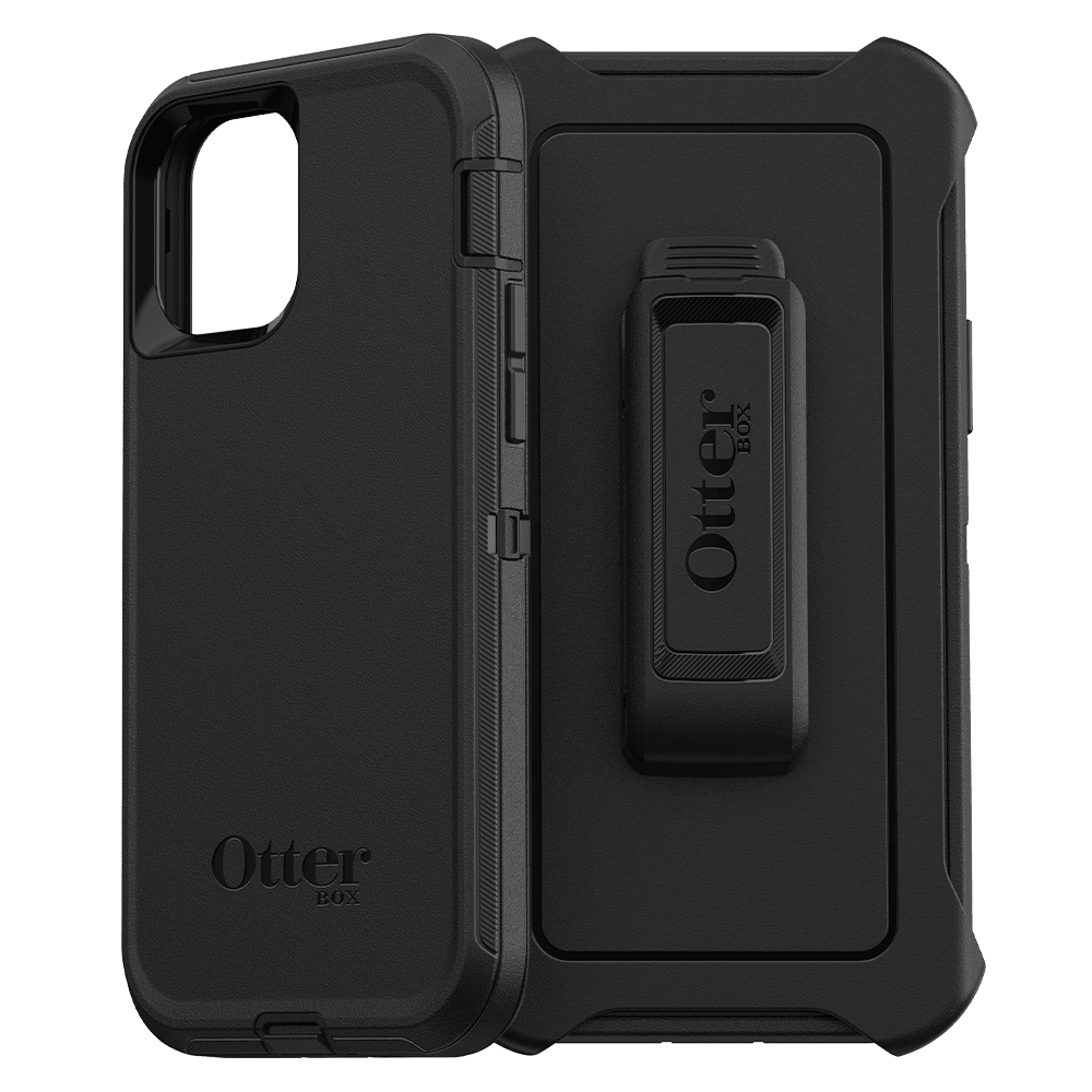 Otterbox - Defender Case For Apple Iphone 12  /  12 Pro - Black