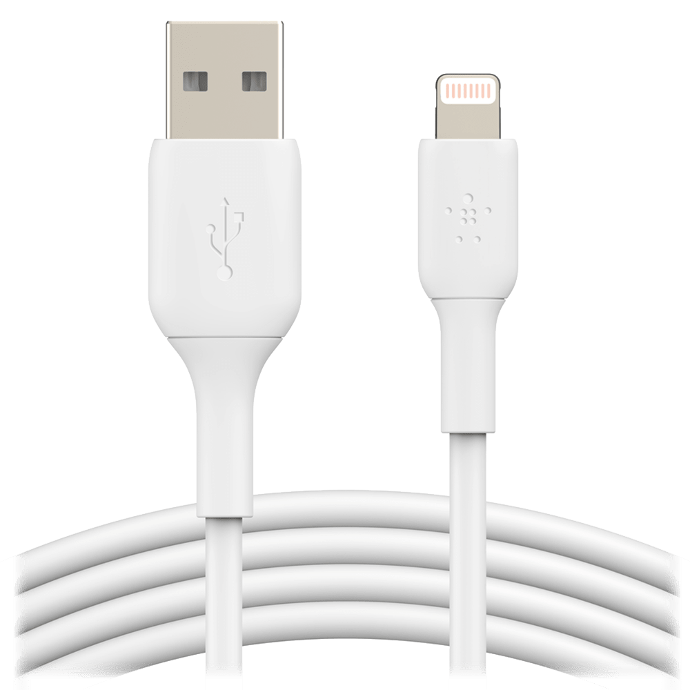 Belkin - Boost Up Charge Usb A To Apple Lightning Cable 10ft - White