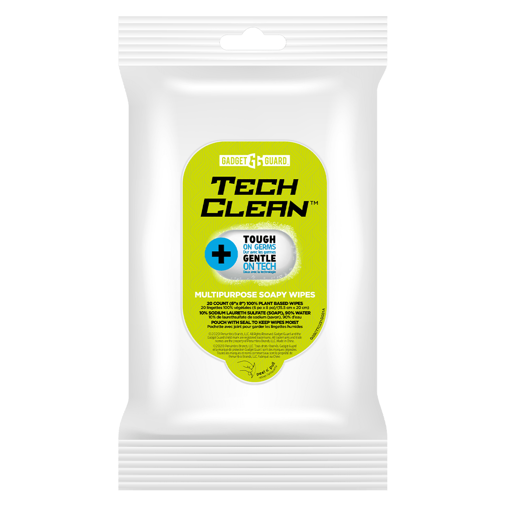 Gadget Guard - Techclean Soapy Wipes - 20 Pack