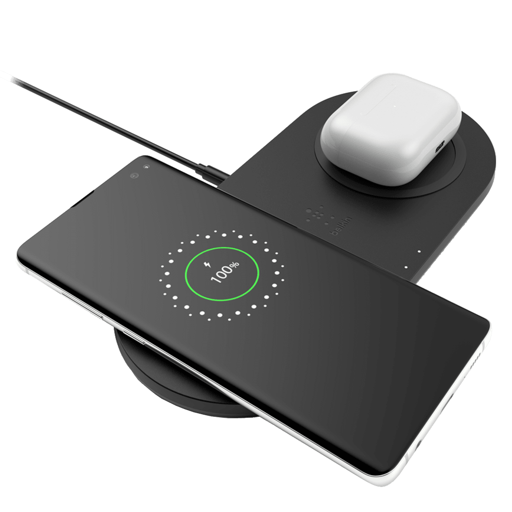 Belkin - Dual Wireless Charging Pad 10w - Black