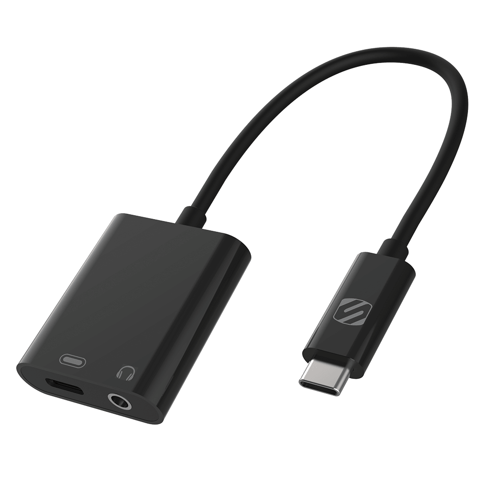 Scosche - Audio Adapter 3.5mm For Type C Devices - Black