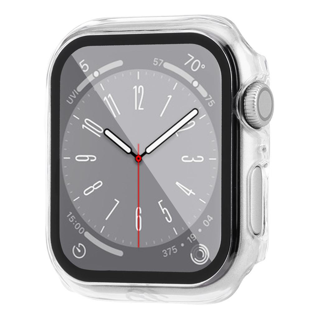 Case-mate - Tough Case With Integrated Glass Screen Protector For Apple Watch 44mm - Clear