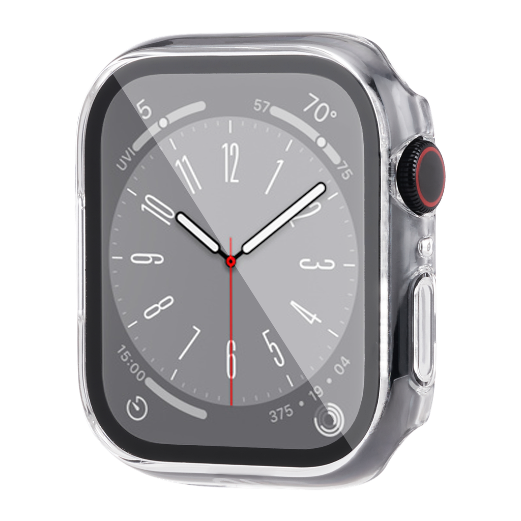 Case-mate - Tough Case With Integrated Glass Screen Protector For Apple Watch 45mm - Clear