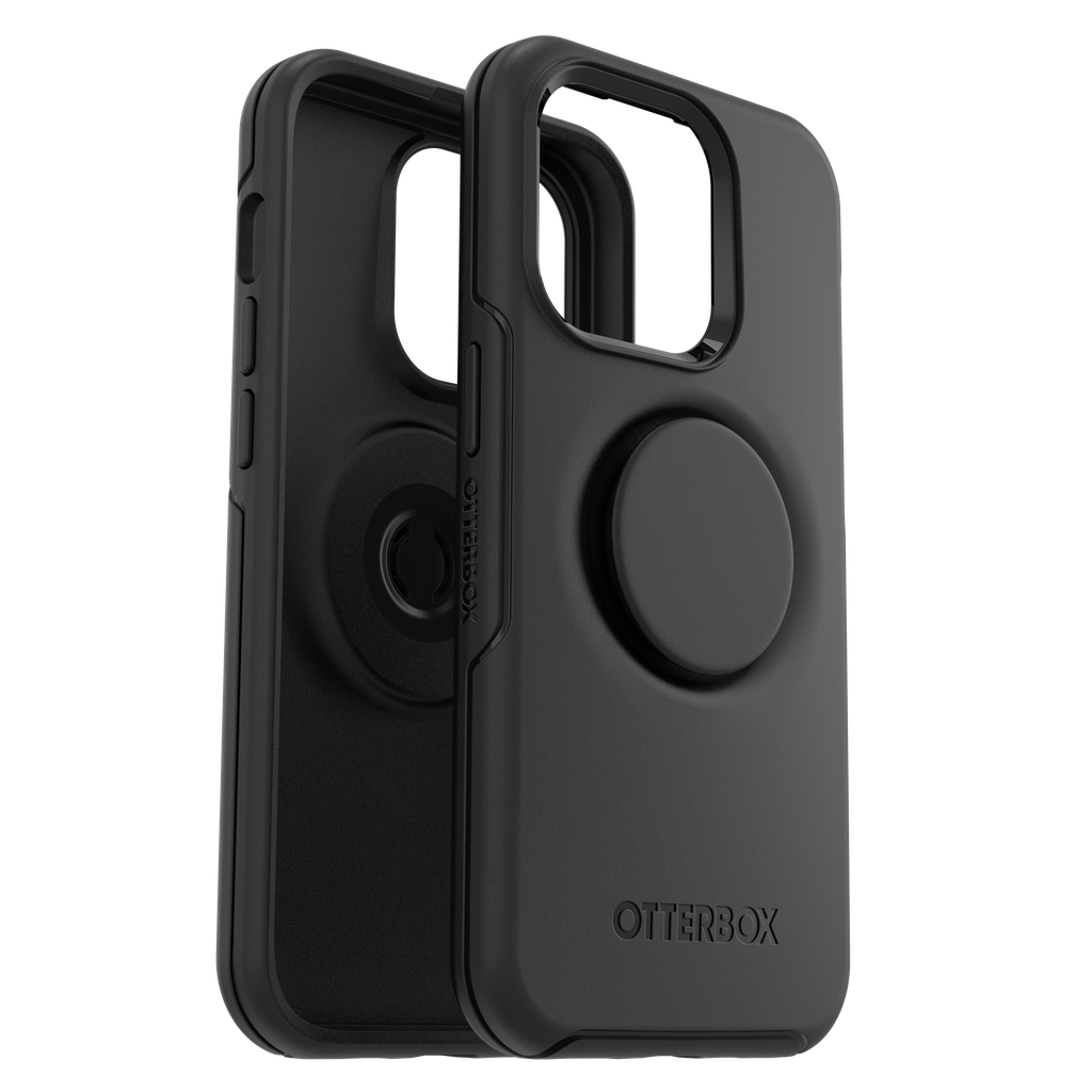 Otterbox - Otter  Pop Symmetry Case With Popgrip For Apple Iphone 14 Pro  - Black