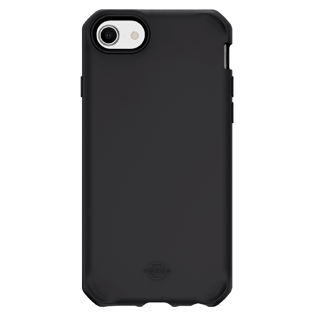 Itskins - Spectrum Solid Case For Apple Iphone Se 2022  /  Se 2020  /  8  /  7  /  6s  /  6 - Plain Black