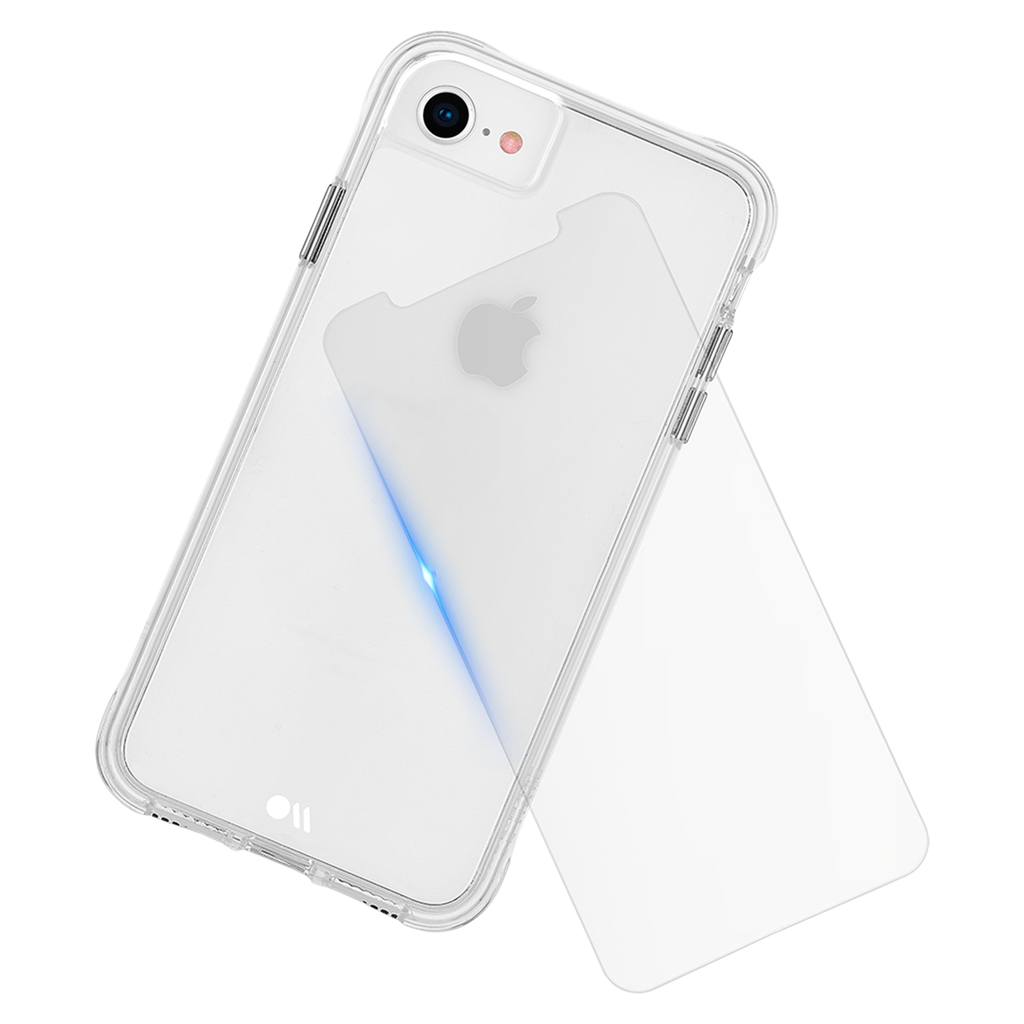 Case-mate - Protection Pack Tough Case And Glass Screen Protector For Apple Iphone Se 2022  /  Se 2020  /  8  /  7  /  6s  /  6 - Clear