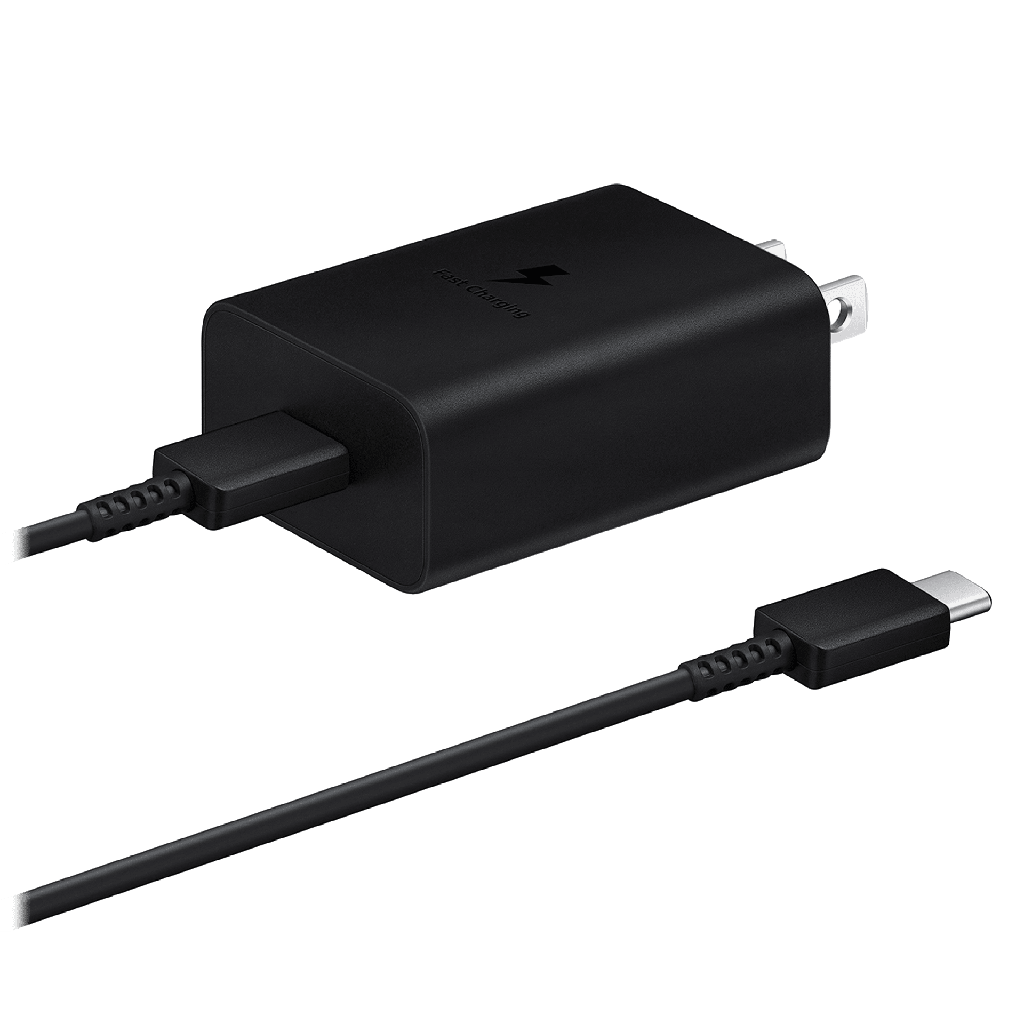 Samsung - Power Adapter 15w With Usb C Cable - Black