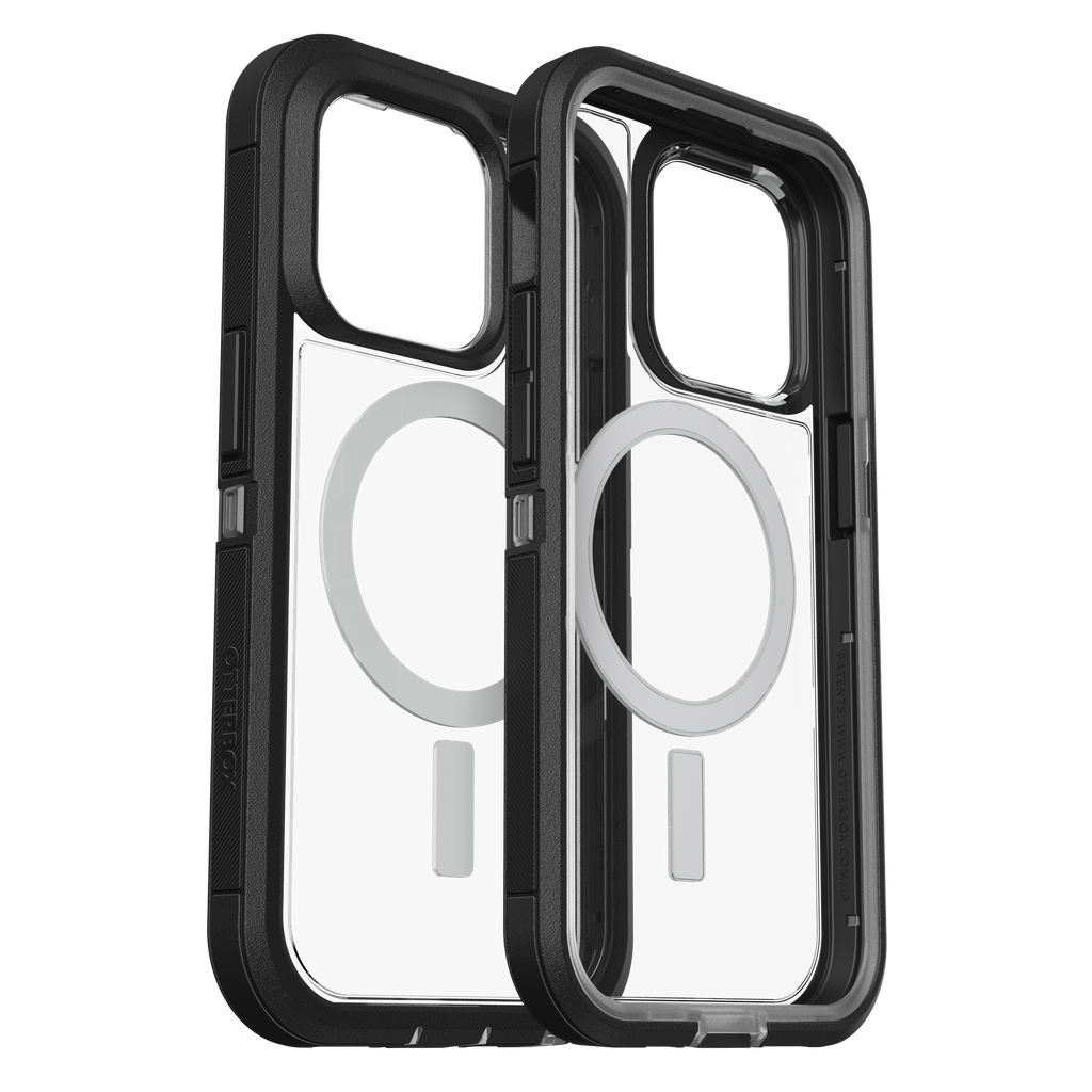Otterbox - Defender Xt Magsafe Clear Case For Apple Iphone 14 Pro  - Black Crystal