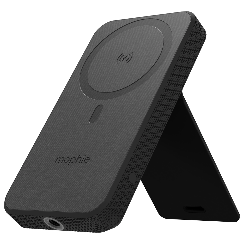 Mophie - Snap Plus Magsafe Powerstation Wireless Charging Stand Power Bank 10000 Mah - Black
