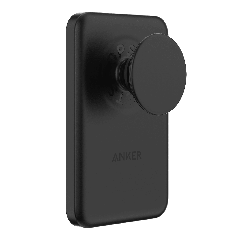 Popsockets - Anker Maggo Magnetic Battery Charger With Grip For Magsafe Devices - Black