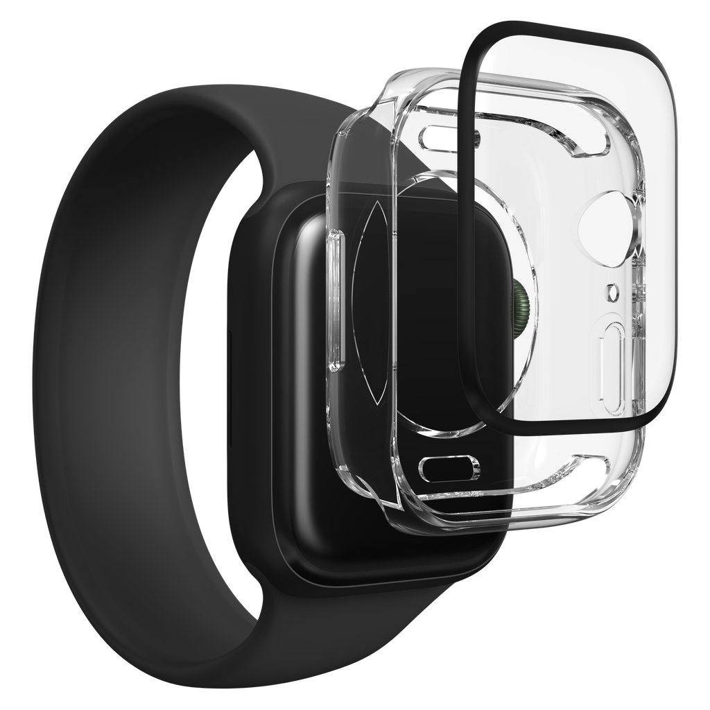 Zagg - Invisibleshield Glassfusion 360 Plus Screen Protector For Apple Watch 45mm - Clear