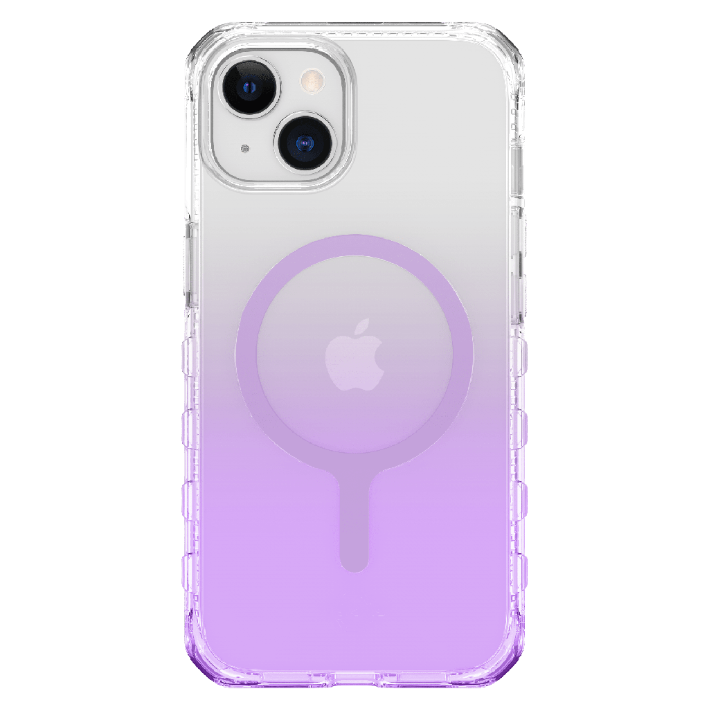Itskins - Supremer Ombre Magsafe Case For Apple Iphone 14  /  13 - Ombre Light Purple