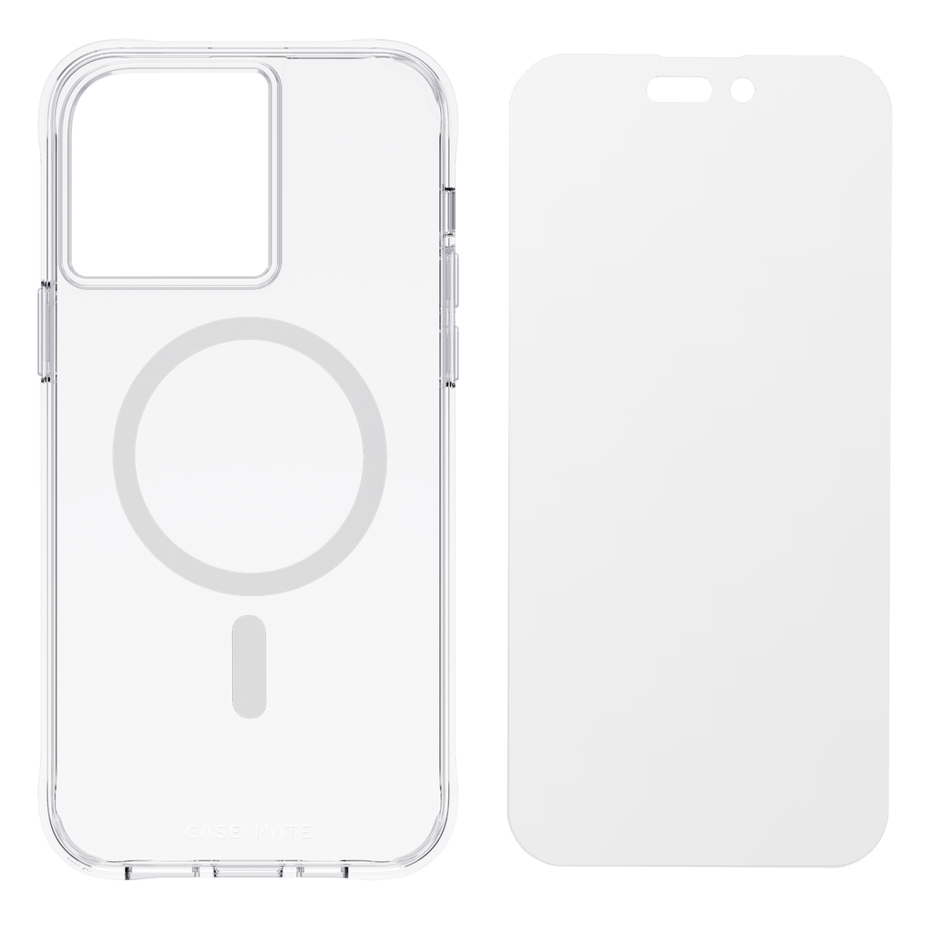 Case-mate - Protection Pack Magsafe Case And Glass Screen Protector For Apple Iphone 14 Pro - Clear