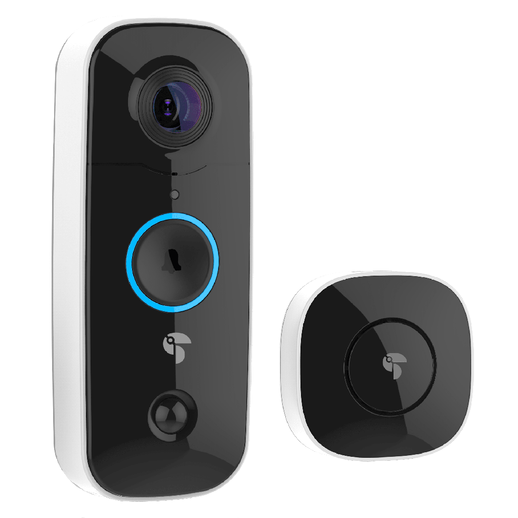 Toucan - Wireless Video Doorbell With Extra Large Rechargable Battery - White