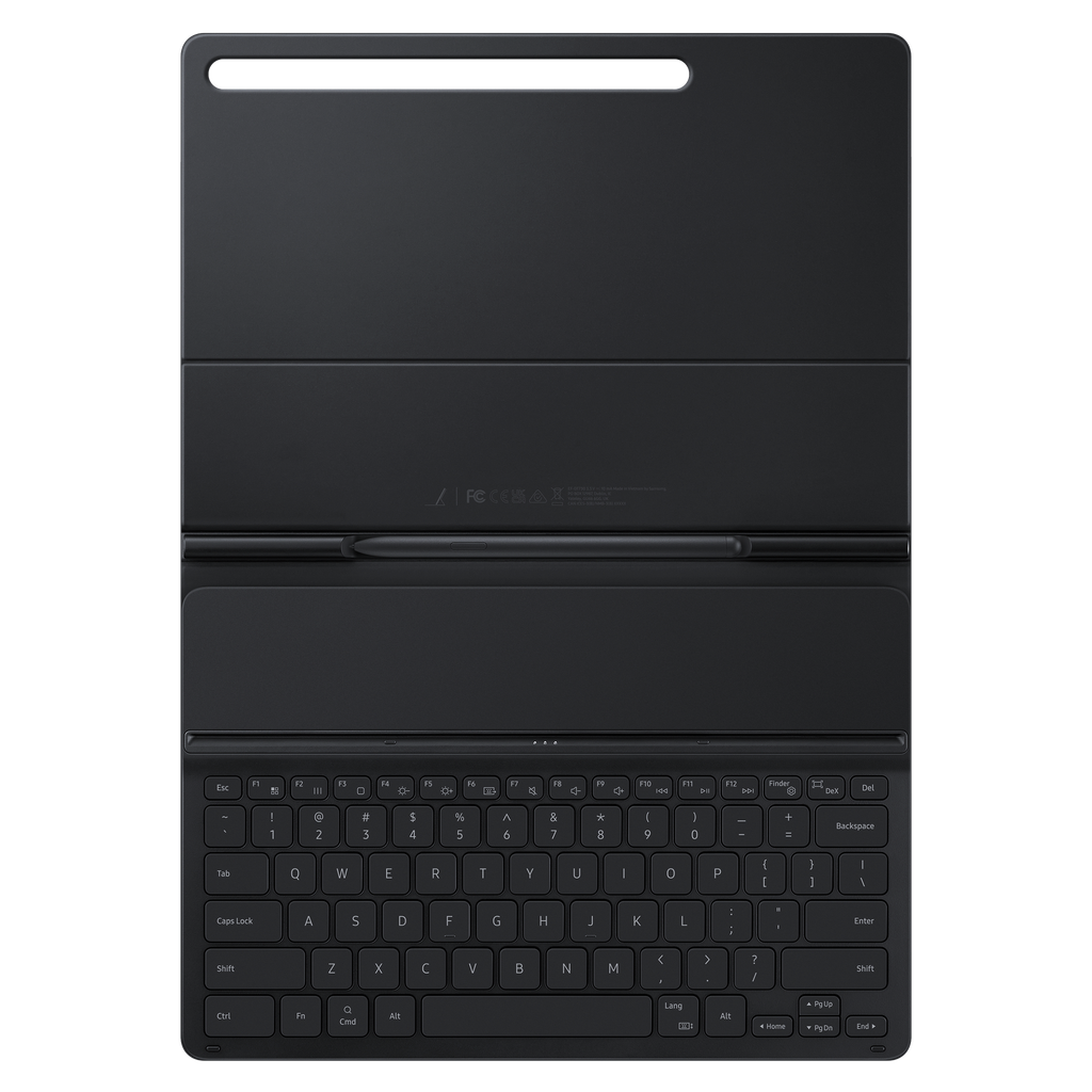Samsung - Bookcover Keyboard Case For Samsung Galaxy Tab S8 Plus  /  Tab S7 Plus  /  Tab S7 Fe - Black