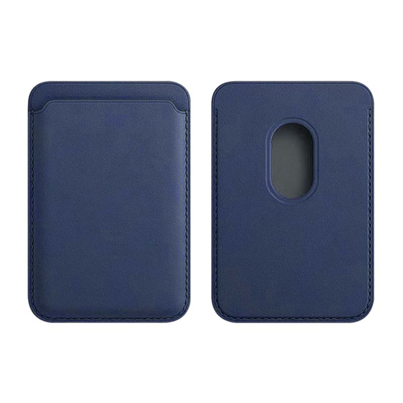 PU Leather Magnet Phone Card Holder - Navy