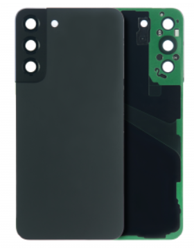 Back Cover Glass With Camera Lens For Samsung Galaxy S22 Plus (No Logo) (Phantom Black)