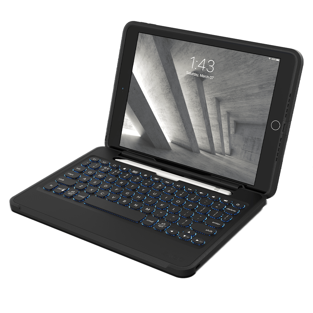 Zagg - Rugged Book Go Keyboard And Case For Apple Ipad 10.2  /  Air 10.5  /  Pro 10.5 - Black