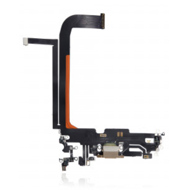 Charging Port Flex Cable For IPhone 13 Pro Max - Gold (Aftermarket)