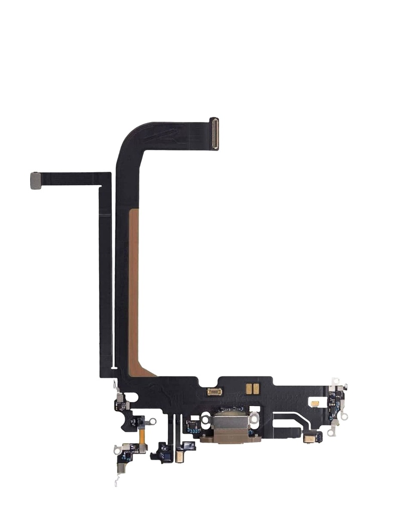 Charging Port Flex Cable For iPhone 13 Pro Max - (Aftermarket) (Gold)