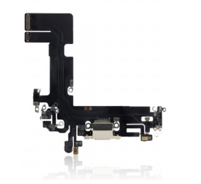Charging Port Flex Cable For iPhone 13 (Aftermarket) (Starlight)