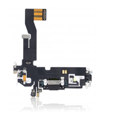 Charging Port Flex Cable For iPhone 12 / 12 Pro (Graphite) (Aftermarket)