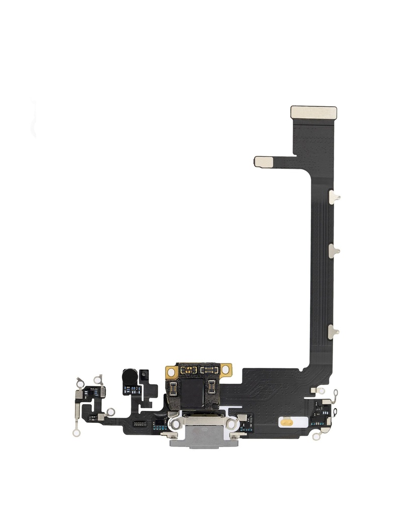Charging Port Flex Cable For iPhone 11 Pro Max - Silver (Aftermarket)