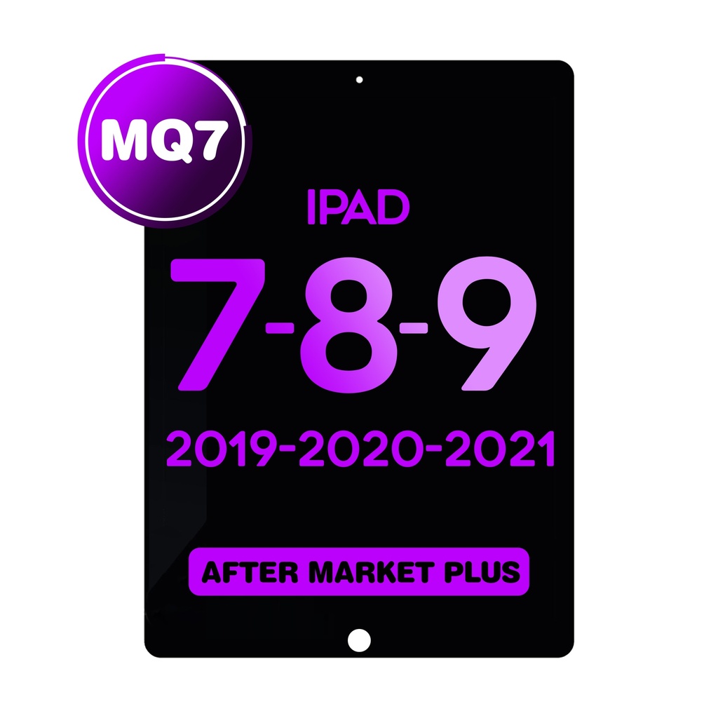 Digitizer for iPad 7 / iPad 8 /iPad 9 (Without Home Button) (MQ7 / Aftermarket Plus) - Black 