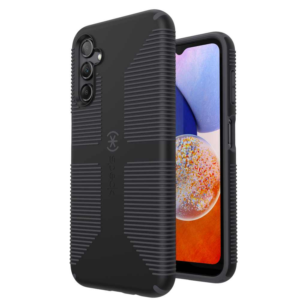 Speck - Presidio Impact Hero Case For Samsung Galaxy A14 5g - Granite Black And Dusk Grey