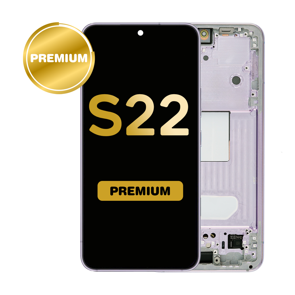 OLED Assembly for Samsung Galaxy S22 (S901) with Frame - Violet (Premium)