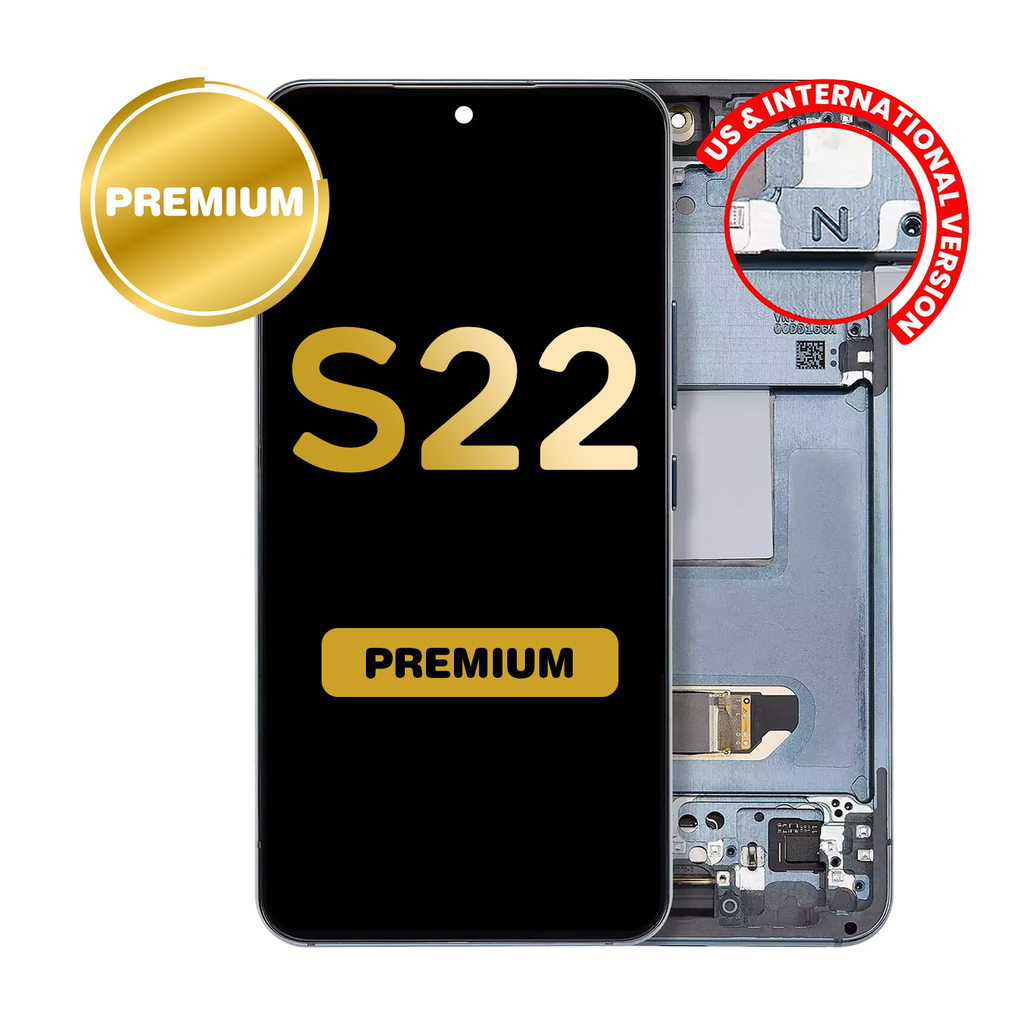 OLED Assembly for Samsung Galaxy S22 (S901) with Frame - Green (Premium)