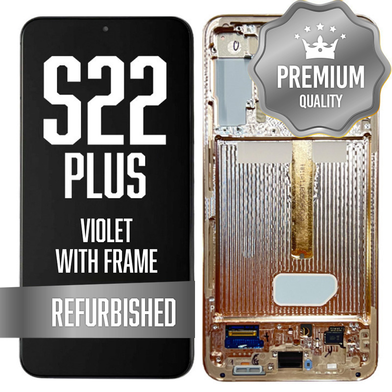 OLED Assembly for Samsung Galaxy S22 Plus With Frame - Violet (Refurbished)