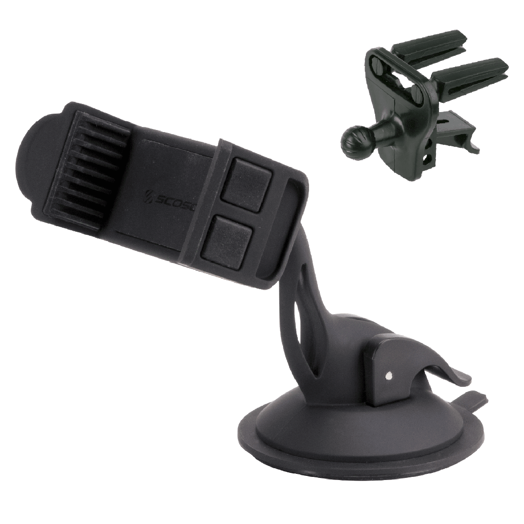 Scosche - 3 In 1 Universal Vent And Suction Cup Mount - Black