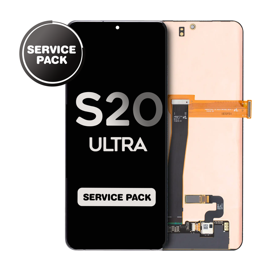OLED Assembly for Samsung Galaxy S20 Ultra (G988) without Frame - All Colors (Service Pack)