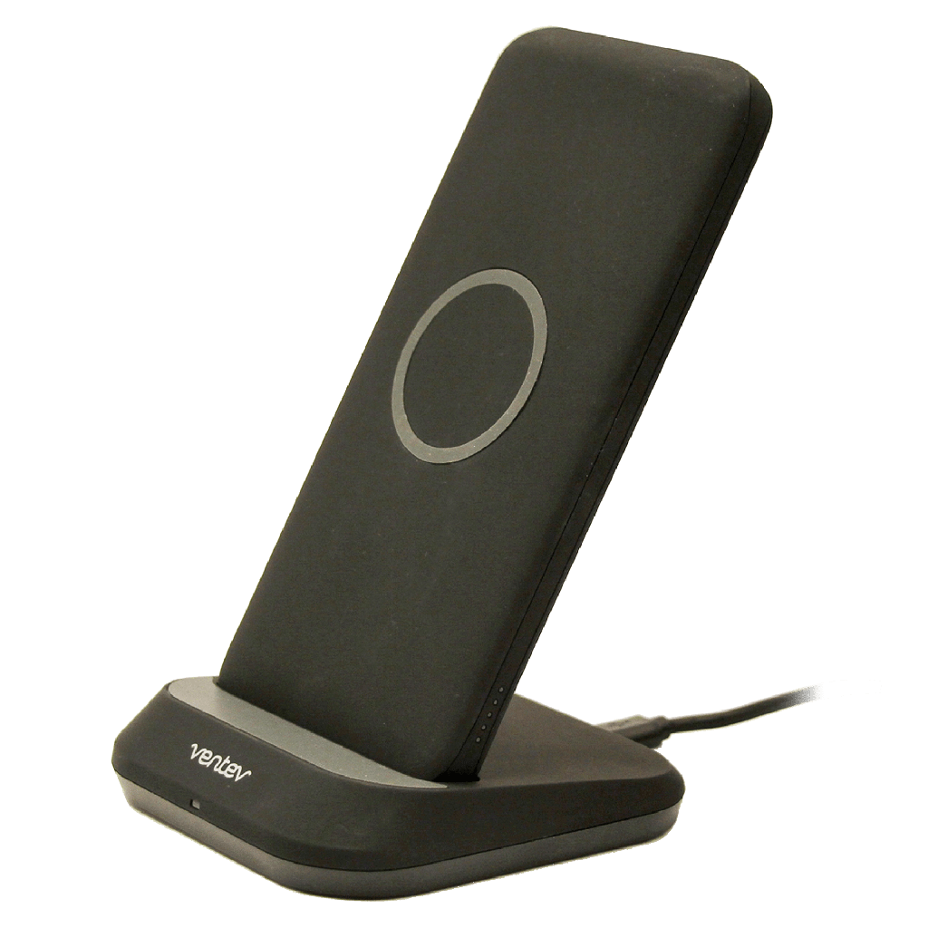 Ventev - Wireless Battery Charge Stand 10w 10000 Mah - Black