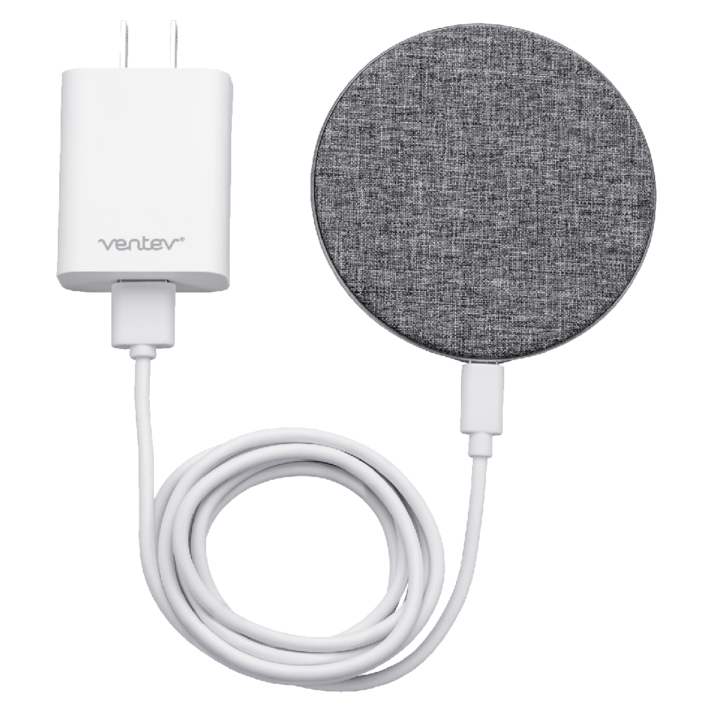 Ventev - Wireless Chargepad Plus 10w - Gray And White