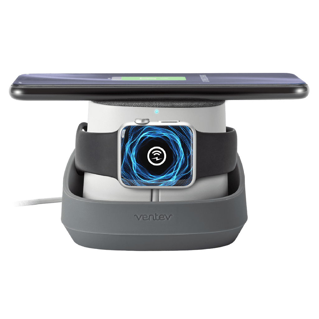 Ventev - Wireless Watchdock Duo 10w - White And Gray
