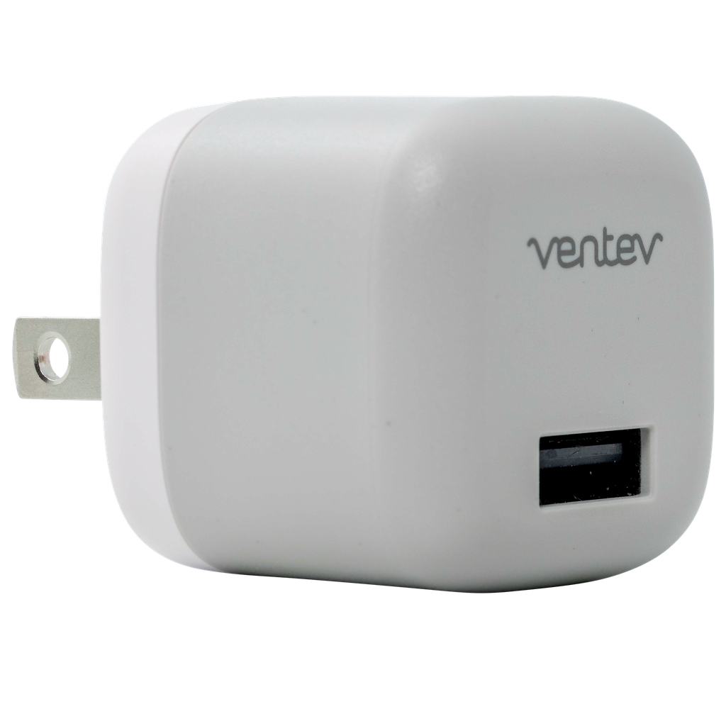 Ventev - 12w Usb A Wall Charger And Usb A To Apple Lightning Cable 3.3ft - White