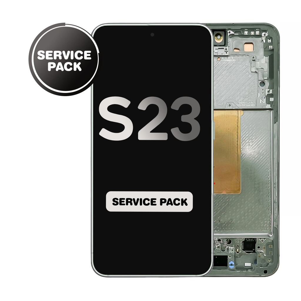 OLED Assembly for Samsung Galaxy S23 (S911) with Frame - Green (Service Pack)