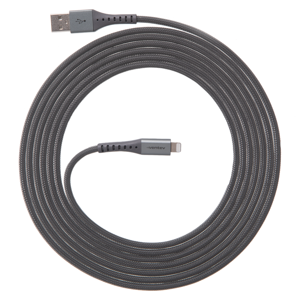 Ventev - Chargesync Alloy Usb A To Apple Lightning Cable 10ft - Steel