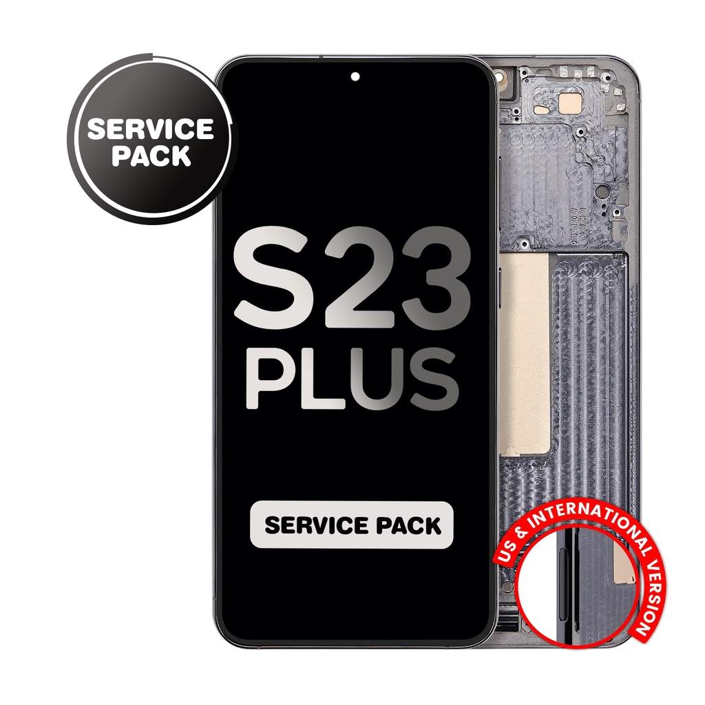 OLED Assembly for Samsung Galaxy S23 Plus (S916) with Frame - Green (Service Pack)