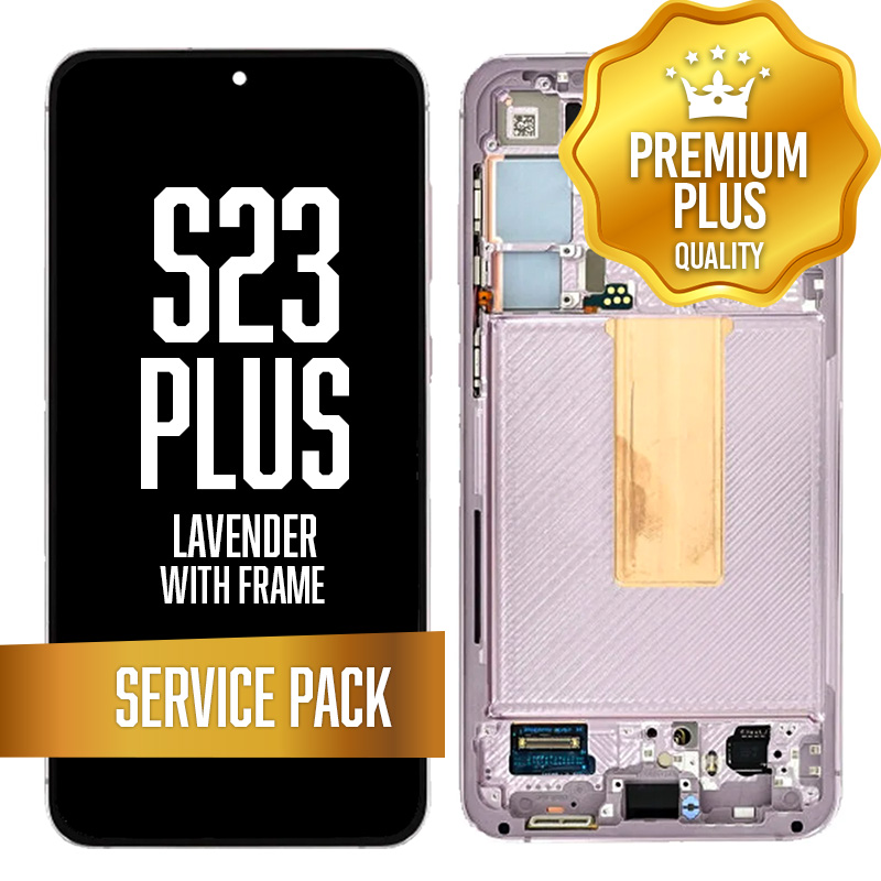 OLED Assembly for Samsung Galaxy S23 Plus With Frame - Lavender (Service Pack)