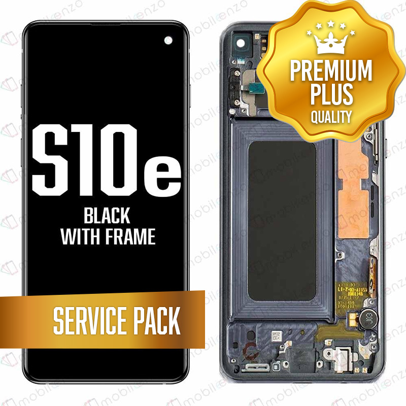OLED Assembly for Samsung Galaxy S10E With Frame - Prism Black (Service Pack)