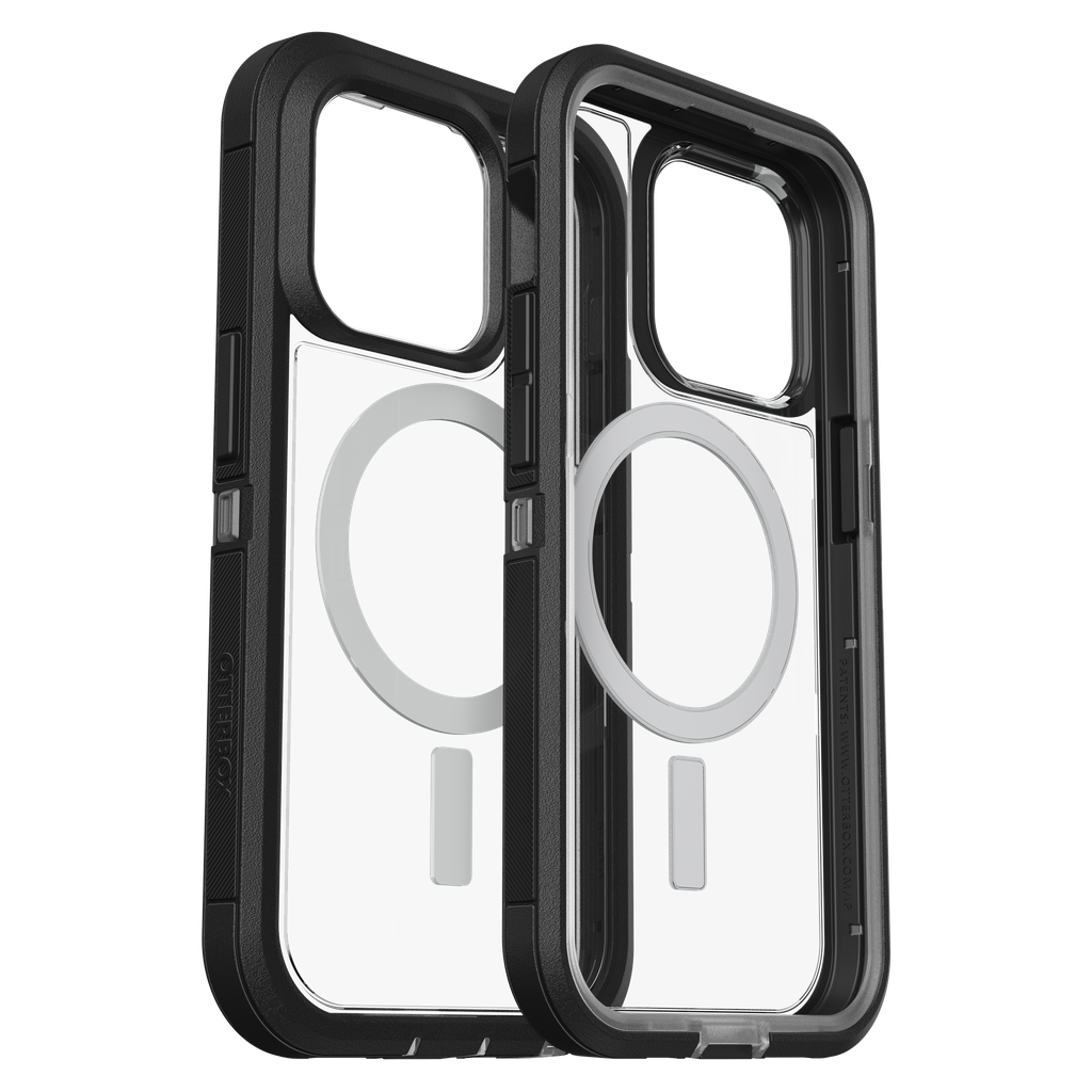 Otterbox - Defender Pro Xt Clear Magsafe Case For Apple Iphone 14 Pro  - Black Crystal