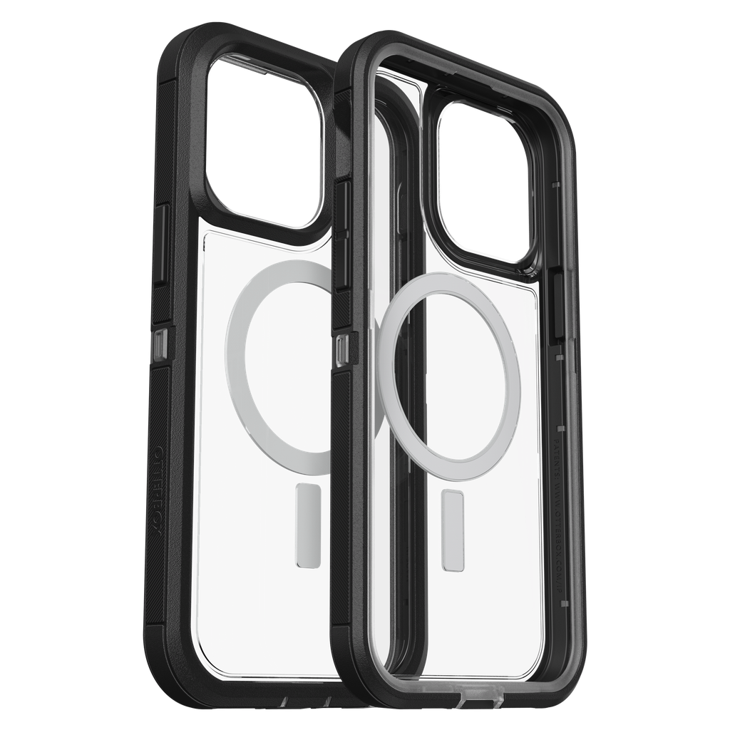 Otterbox - Defender Pro Xt Clear Magsafe Case For Apple Iphone 14 Pro Max  - Black Crystal