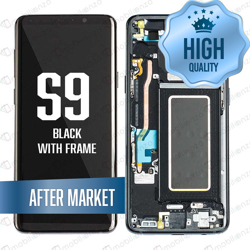 LCD for Samsung Galaxy S9 With Frame - Black (After Market/OLED)